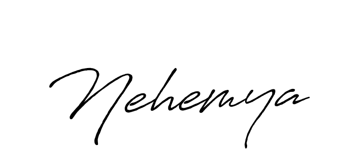 Design your own signature with our free online signature maker. With this signature software, you can create a handwritten (Antro_Vectra_Bolder) signature for name Nehemya. Nehemya signature style 7 images and pictures png