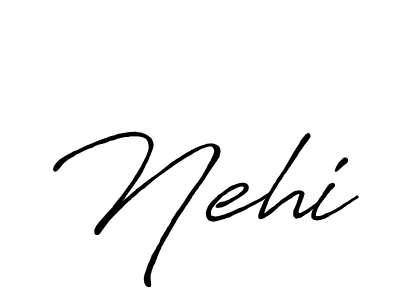 Make a beautiful signature design for name Nehi. With this signature (Antro_Vectra_Bolder) style, you can create a handwritten signature for free. Nehi signature style 7 images and pictures png