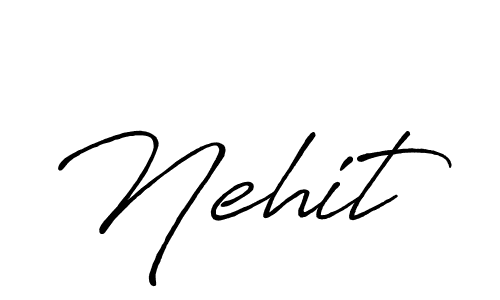 Here are the top 10 professional signature styles for the name Nehit. These are the best autograph styles you can use for your name. Nehit signature style 7 images and pictures png