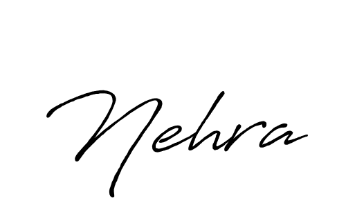 How to make Nehra signature? Antro_Vectra_Bolder is a professional autograph style. Create handwritten signature for Nehra name. Nehra signature style 7 images and pictures png