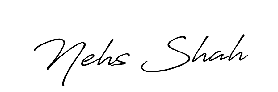 Make a beautiful signature design for name Nehs Shah. Use this online signature maker to create a handwritten signature for free. Nehs Shah signature style 7 images and pictures png
