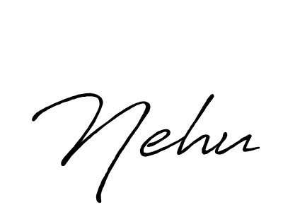 The best way (Antro_Vectra_Bolder) to make a short signature is to pick only two or three words in your name. The name Nehu include a total of six letters. For converting this name. Nehu signature style 7 images and pictures png