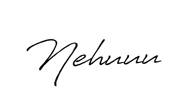 Create a beautiful signature design for name Nehuuu. With this signature (Antro_Vectra_Bolder) fonts, you can make a handwritten signature for free. Nehuuu signature style 7 images and pictures png