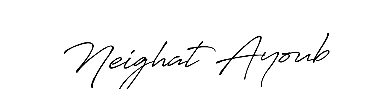 Antro_Vectra_Bolder is a professional signature style that is perfect for those who want to add a touch of class to their signature. It is also a great choice for those who want to make their signature more unique. Get Neighat Ayoub name to fancy signature for free. Neighat Ayoub signature style 7 images and pictures png