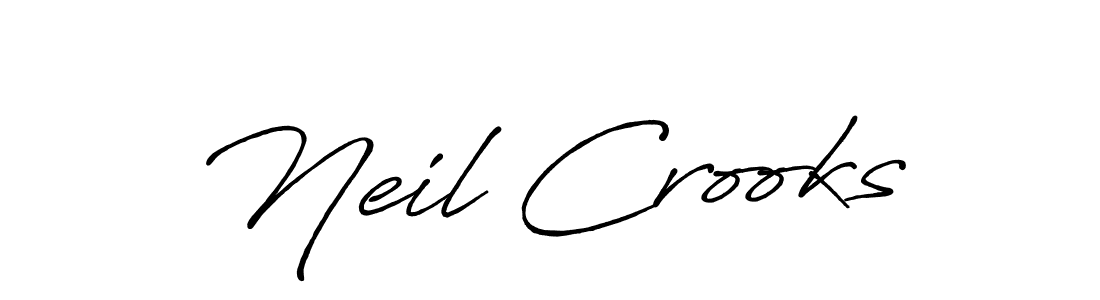 Make a beautiful signature design for name Neil Crooks. With this signature (Antro_Vectra_Bolder) style, you can create a handwritten signature for free. Neil Crooks signature style 7 images and pictures png