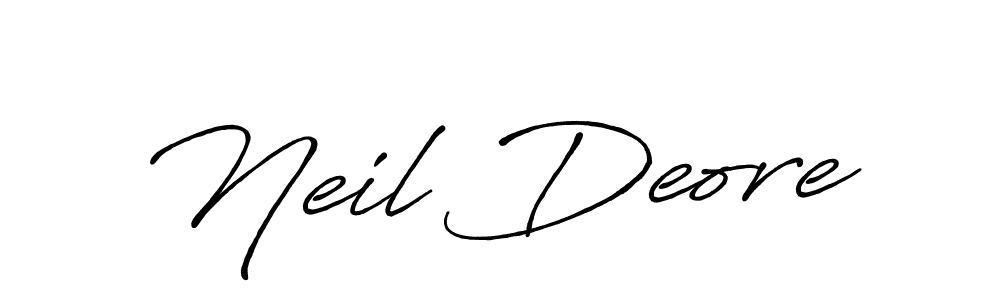 Also You can easily find your signature by using the search form. We will create Neil Deore name handwritten signature images for you free of cost using Antro_Vectra_Bolder sign style. Neil Deore signature style 7 images and pictures png