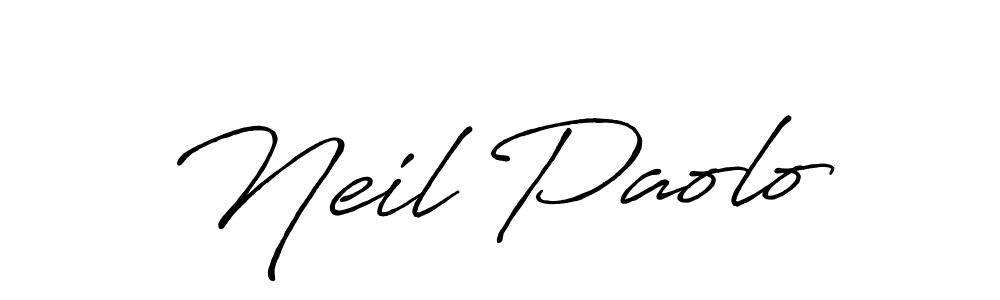 Design your own signature with our free online signature maker. With this signature software, you can create a handwritten (Antro_Vectra_Bolder) signature for name Neil Paolo. Neil Paolo signature style 7 images and pictures png