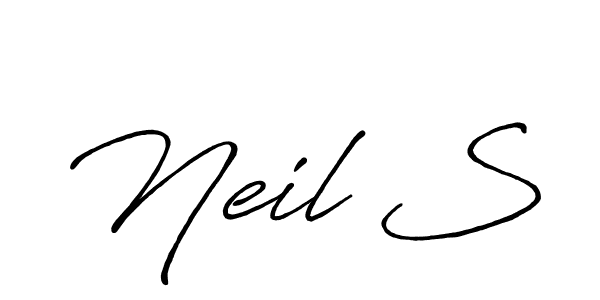 You should practise on your own different ways (Antro_Vectra_Bolder) to write your name (Neil S) in signature. don't let someone else do it for you. Neil S signature style 7 images and pictures png