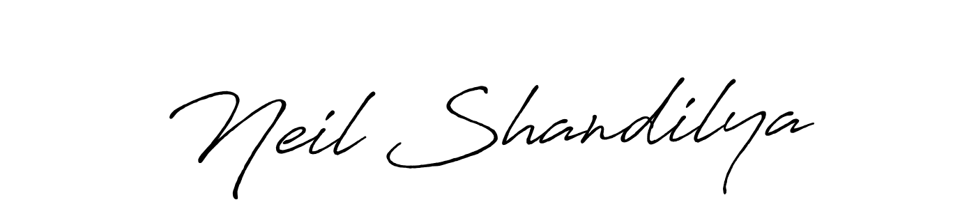 Neil Shandilya stylish signature style. Best Handwritten Sign (Antro_Vectra_Bolder) for my name. Handwritten Signature Collection Ideas for my name Neil Shandilya. Neil Shandilya signature style 7 images and pictures png