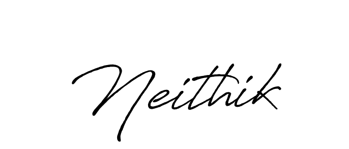 Create a beautiful signature design for name Neithik. With this signature (Antro_Vectra_Bolder) fonts, you can make a handwritten signature for free. Neithik signature style 7 images and pictures png