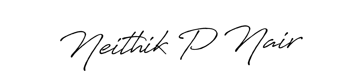 Make a beautiful signature design for name Neithik P Nair. Use this online signature maker to create a handwritten signature for free. Neithik P Nair signature style 7 images and pictures png