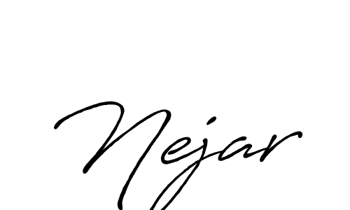 Once you've used our free online signature maker to create your best signature Antro_Vectra_Bolder style, it's time to enjoy all of the benefits that Nejar name signing documents. Nejar signature style 7 images and pictures png