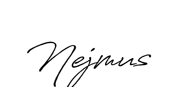 It looks lik you need a new signature style for name Nejmus. Design unique handwritten (Antro_Vectra_Bolder) signature with our free signature maker in just a few clicks. Nejmus signature style 7 images and pictures png