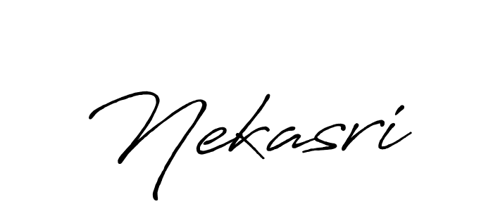 Make a beautiful signature design for name Nekasri. With this signature (Antro_Vectra_Bolder) style, you can create a handwritten signature for free. Nekasri signature style 7 images and pictures png