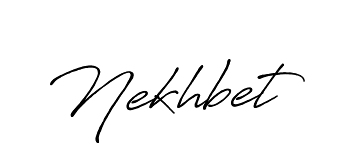 Design your own signature with our free online signature maker. With this signature software, you can create a handwritten (Antro_Vectra_Bolder) signature for name Nekhbet. Nekhbet signature style 7 images and pictures png