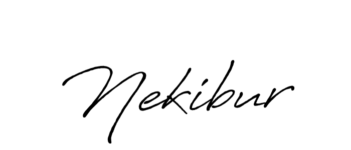 How to make Nekibur signature? Antro_Vectra_Bolder is a professional autograph style. Create handwritten signature for Nekibur name. Nekibur signature style 7 images and pictures png