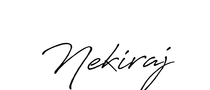 Design your own signature with our free online signature maker. With this signature software, you can create a handwritten (Antro_Vectra_Bolder) signature for name Nekiraj. Nekiraj signature style 7 images and pictures png