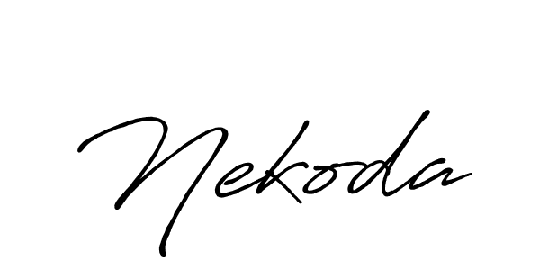 The best way (Antro_Vectra_Bolder) to make a short signature is to pick only two or three words in your name. The name Nekoda include a total of six letters. For converting this name. Nekoda signature style 7 images and pictures png