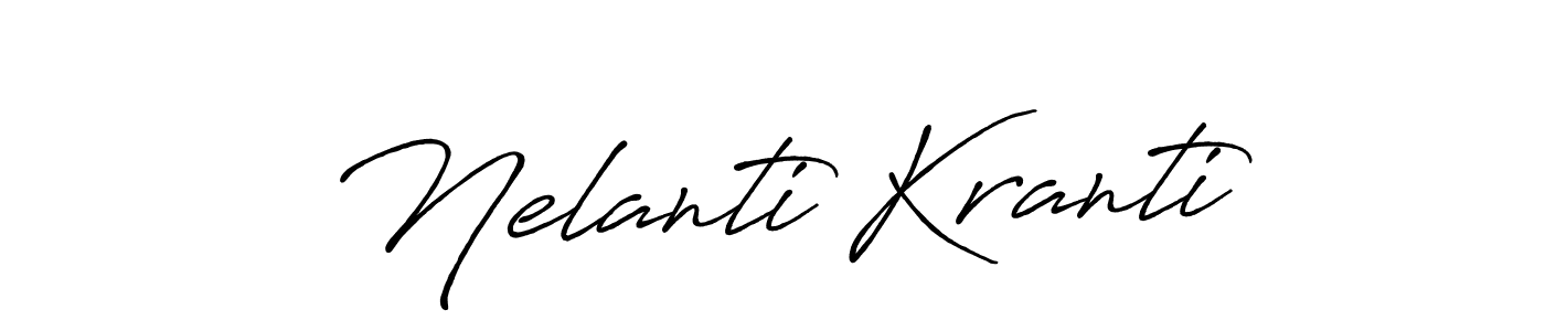 The best way (Antro_Vectra_Bolder) to make a short signature is to pick only two or three words in your name. The name Nelanti Kranti include a total of six letters. For converting this name. Nelanti Kranti signature style 7 images and pictures png