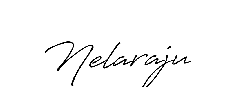 Make a beautiful signature design for name Nelaraju. With this signature (Antro_Vectra_Bolder) style, you can create a handwritten signature for free. Nelaraju signature style 7 images and pictures png