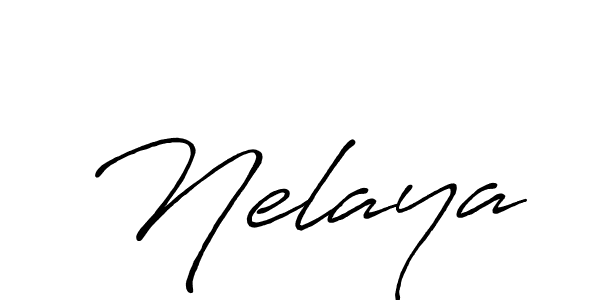 Also we have Nelaya name is the best signature style. Create professional handwritten signature collection using Antro_Vectra_Bolder autograph style. Nelaya signature style 7 images and pictures png