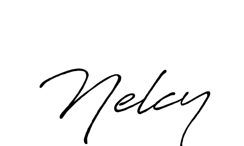 You should practise on your own different ways (Antro_Vectra_Bolder) to write your name (Nelcy) in signature. don't let someone else do it for you. Nelcy signature style 7 images and pictures png