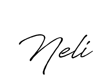 Also we have Neli name is the best signature style. Create professional handwritten signature collection using Antro_Vectra_Bolder autograph style. Neli signature style 7 images and pictures png