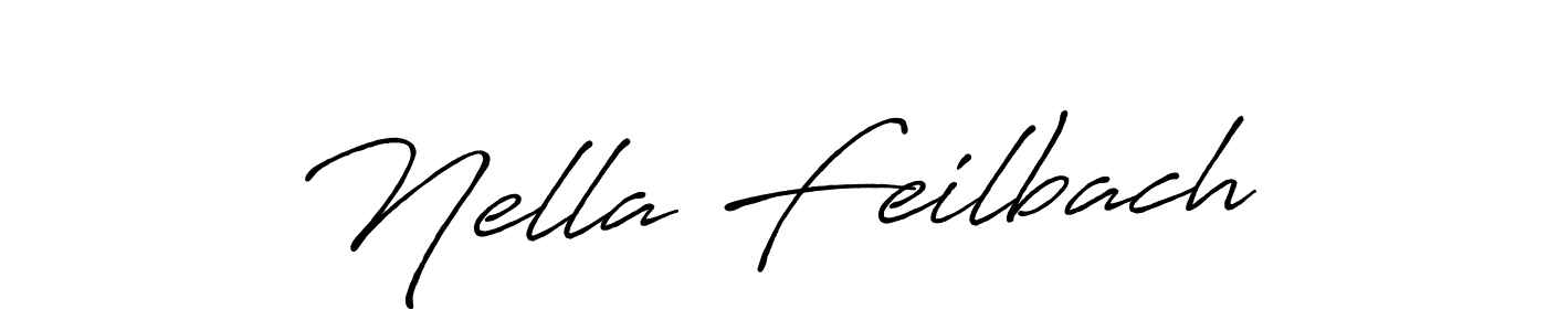 Also we have Nella Feilbach name is the best signature style. Create professional handwritten signature collection using Antro_Vectra_Bolder autograph style. Nella Feilbach signature style 7 images and pictures png