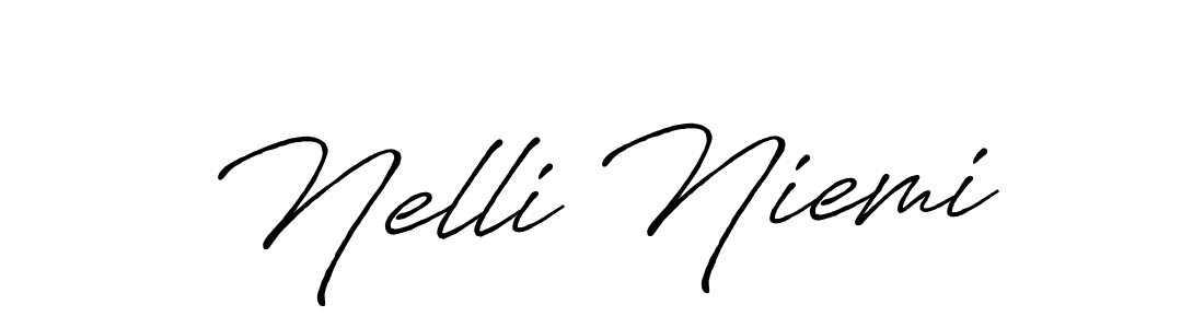 Also we have Nelli Niemi name is the best signature style. Create professional handwritten signature collection using Antro_Vectra_Bolder autograph style. Nelli Niemi signature style 7 images and pictures png