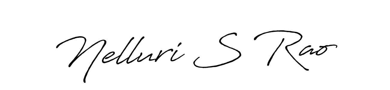 You should practise on your own different ways (Antro_Vectra_Bolder) to write your name (Nelluri S Rao) in signature. don't let someone else do it for you. Nelluri S Rao signature style 7 images and pictures png