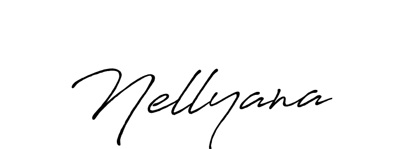 How to make Nellyana signature? Antro_Vectra_Bolder is a professional autograph style. Create handwritten signature for Nellyana name. Nellyana signature style 7 images and pictures png