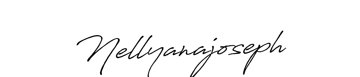 Make a beautiful signature design for name Nellyanajoseph. With this signature (Antro_Vectra_Bolder) style, you can create a handwritten signature for free. Nellyanajoseph signature style 7 images and pictures png