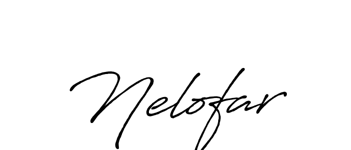 It looks lik you need a new signature style for name Nelofar. Design unique handwritten (Antro_Vectra_Bolder) signature with our free signature maker in just a few clicks. Nelofar signature style 7 images and pictures png