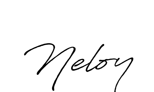 Neloy stylish signature style. Best Handwritten Sign (Antro_Vectra_Bolder) for my name. Handwritten Signature Collection Ideas for my name Neloy. Neloy signature style 7 images and pictures png