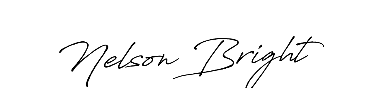 Also You can easily find your signature by using the search form. We will create Nelson Bright name handwritten signature images for you free of cost using Antro_Vectra_Bolder sign style. Nelson Bright signature style 7 images and pictures png