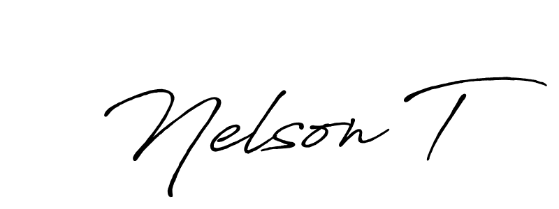 if you are searching for the best signature style for your name Nelson T. so please give up your signature search. here we have designed multiple signature styles  using Antro_Vectra_Bolder. Nelson T signature style 7 images and pictures png