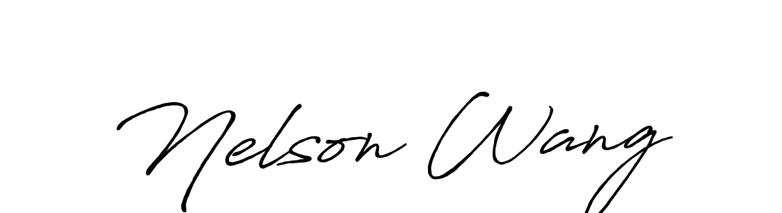 It looks lik you need a new signature style for name Nelson Wang. Design unique handwritten (Antro_Vectra_Bolder) signature with our free signature maker in just a few clicks. Nelson Wang signature style 7 images and pictures png