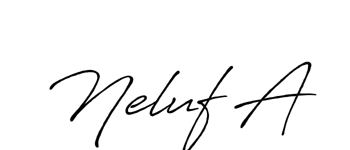 Make a short Neluf A signature style. Manage your documents anywhere anytime using Antro_Vectra_Bolder. Create and add eSignatures, submit forms, share and send files easily. Neluf A signature style 7 images and pictures png