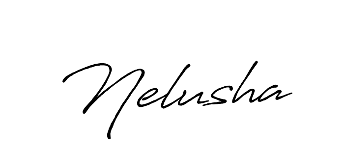 The best way (Antro_Vectra_Bolder) to make a short signature is to pick only two or three words in your name. The name Nelusha include a total of six letters. For converting this name. Nelusha signature style 7 images and pictures png