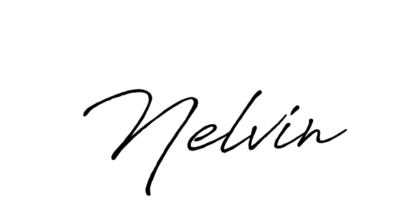How to make Nelvin signature? Antro_Vectra_Bolder is a professional autograph style. Create handwritten signature for Nelvin name. Nelvin signature style 7 images and pictures png