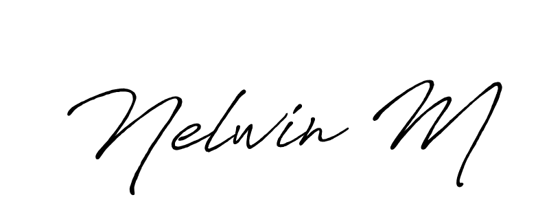 Antro_Vectra_Bolder is a professional signature style that is perfect for those who want to add a touch of class to their signature. It is also a great choice for those who want to make their signature more unique. Get Nelwin M name to fancy signature for free. Nelwin M signature style 7 images and pictures png