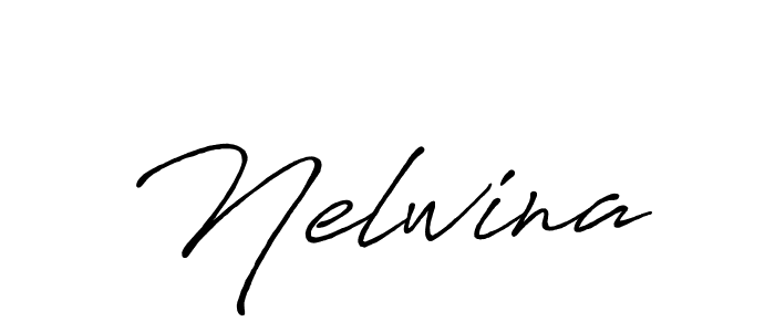 Design your own signature with our free online signature maker. With this signature software, you can create a handwritten (Antro_Vectra_Bolder) signature for name Nelwina. Nelwina signature style 7 images and pictures png