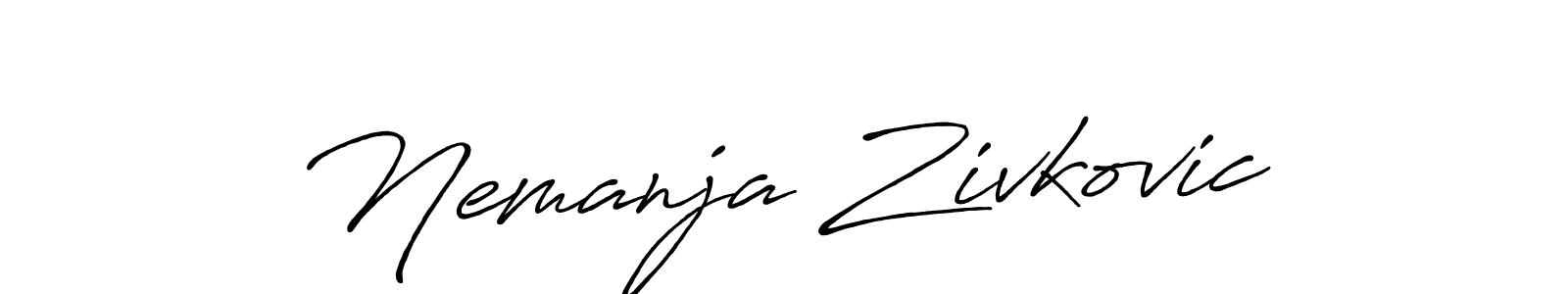 Use a signature maker to create a handwritten signature online. With this signature software, you can design (Antro_Vectra_Bolder) your own signature for name Nemanja Zivkovic. Nemanja Zivkovic signature style 7 images and pictures png