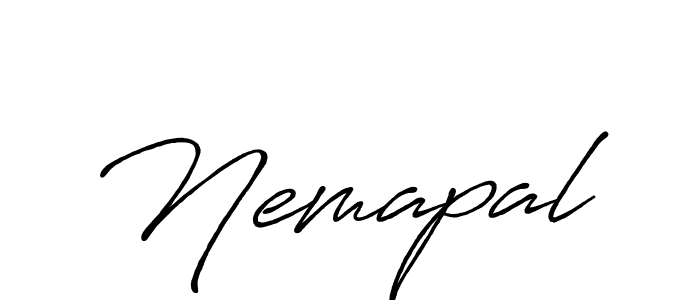 Make a beautiful signature design for name Nemapal. With this signature (Antro_Vectra_Bolder) style, you can create a handwritten signature for free. Nemapal signature style 7 images and pictures png