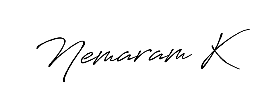 Here are the top 10 professional signature styles for the name Nemaram K. These are the best autograph styles you can use for your name. Nemaram K signature style 7 images and pictures png