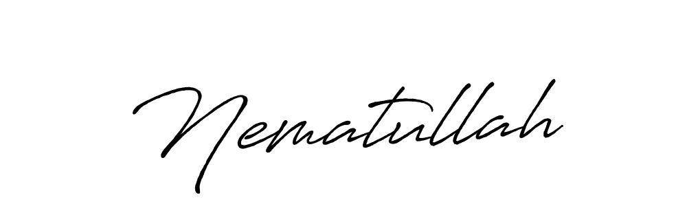 Make a beautiful signature design for name Nematullah. Use this online signature maker to create a handwritten signature for free. Nematullah signature style 7 images and pictures png