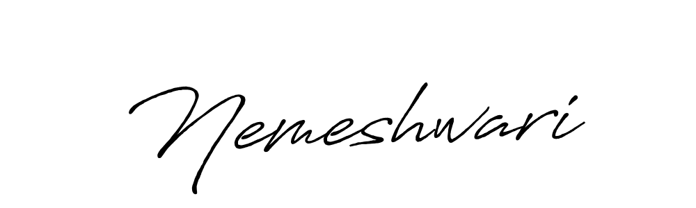 It looks lik you need a new signature style for name Nemeshwari. Design unique handwritten (Antro_Vectra_Bolder) signature with our free signature maker in just a few clicks. Nemeshwari signature style 7 images and pictures png