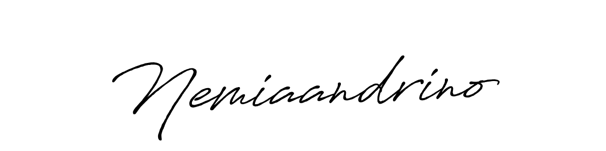 Once you've used our free online signature maker to create your best signature Antro_Vectra_Bolder style, it's time to enjoy all of the benefits that Nemiaandrino name signing documents. Nemiaandrino signature style 7 images and pictures png