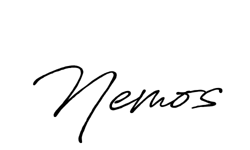 It looks lik you need a new signature style for name Nemos. Design unique handwritten (Antro_Vectra_Bolder) signature with our free signature maker in just a few clicks. Nemos signature style 7 images and pictures png