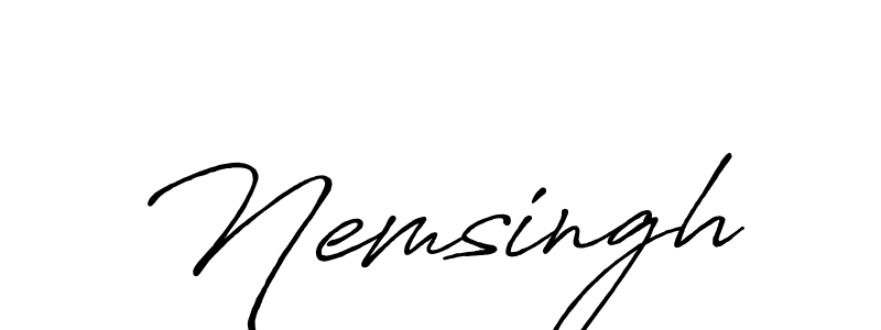 It looks lik you need a new signature style for name Nemsingh. Design unique handwritten (Antro_Vectra_Bolder) signature with our free signature maker in just a few clicks. Nemsingh signature style 7 images and pictures png